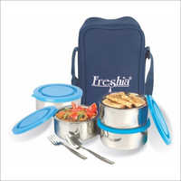 Hot Cafe (insulated Tiffins With Leakage Resistant Plastic Lid) - Capacity: 2 Containers (approx. 500-700 Ml Each)