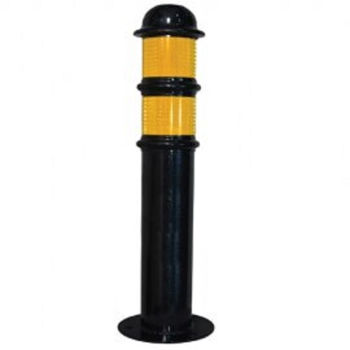 Black Bollards  Heavy Duty Ms Bollards With Lazer Cut Front