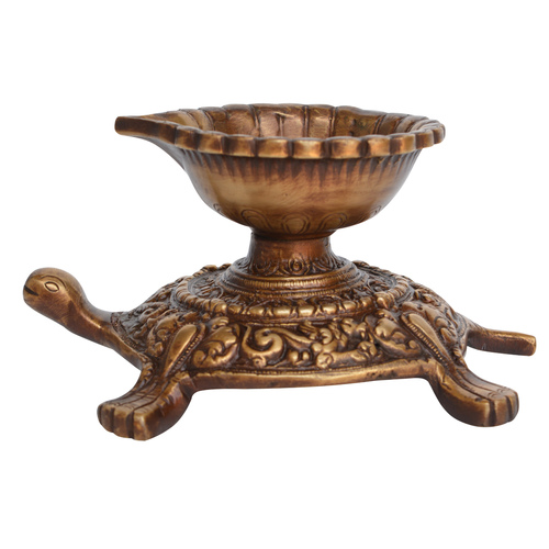 Deepak on Tortoise made in brass best indian handmade gift and craft