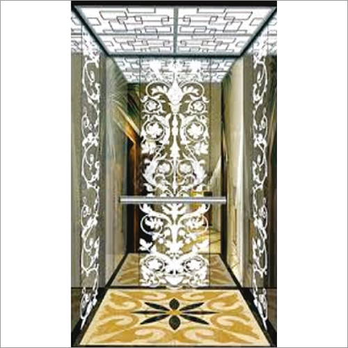 Elevator Etching Mirror Cabin