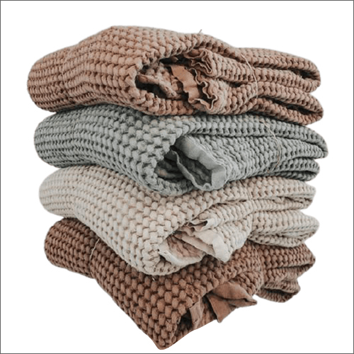 Cotton Waffle Blankets By JAGDAMBE TEXTILE MILLS