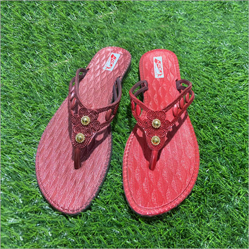 Red Ladies Fancy Slipper