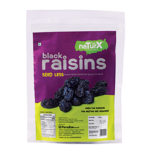 Black Raisins By PARADISE NUTS LIMITED
