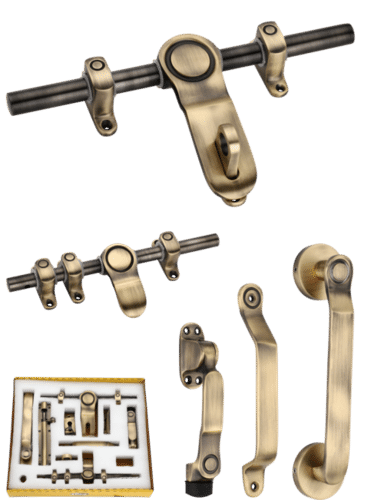 BRASS MAIN DOOR KIT- CLOCK SERIES