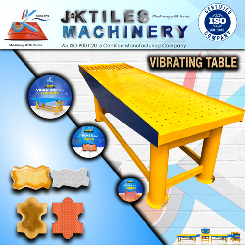 Vibrating Table for Interlocking Tiles