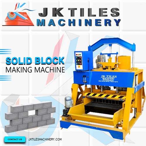 Semi Automatic CC Block Making Machine