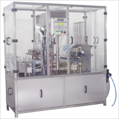 Linear Rinsing Filling and Sealing Machine
