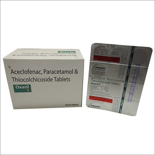 Aceclofenac Paracetamol And Thiocolchicoside Tablets