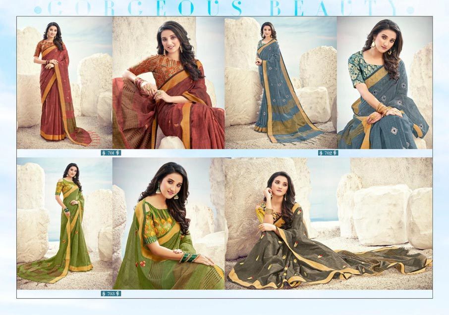 Sangini Cotton Sarees Catalogue Set Collection