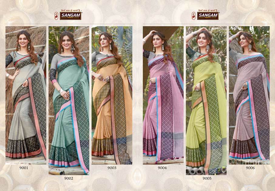 Sangini Cotton Sarees Catalogue Set Collection