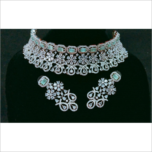 American Diamond Designer Choker Set