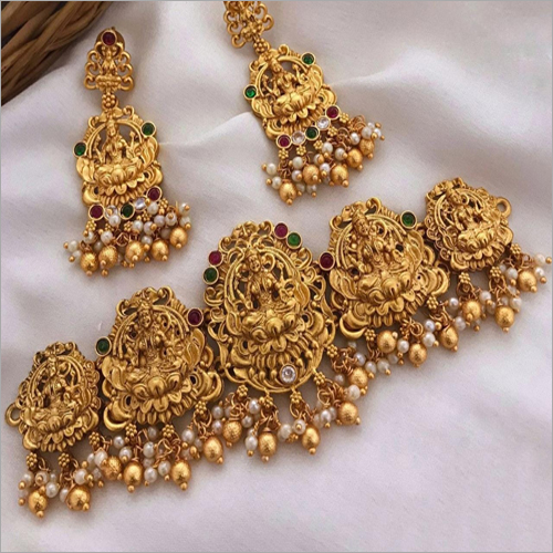 Choker Type Temple Necklace Set