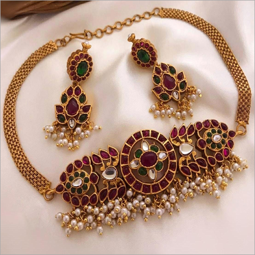 Matte Finish Imitation Necklace Set