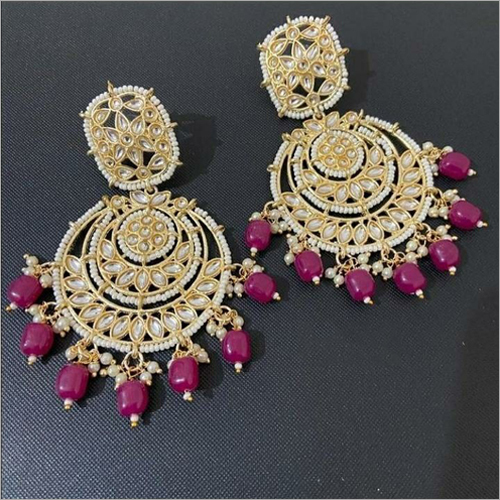 American Diamond Kundan Earrings 