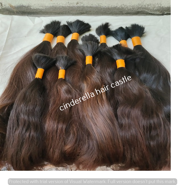 NATURAL REMY VIRGIN DARK BROWN HUMAN HAIR