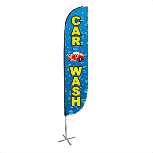 Polyester 2020 New Car Wash Wind Feather Flag