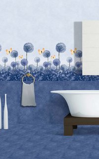 Wall Tiles Flower Concept Tiles - Color: Multi Color
