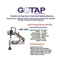 Servo Controlled Electrical Tapping Machine REV M12 model