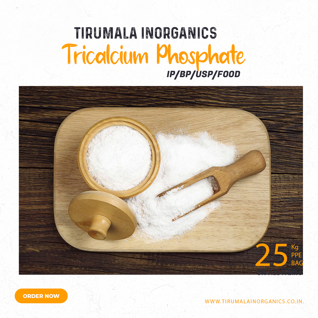 Tricalcium Phosphate IP/BP/USP/Food