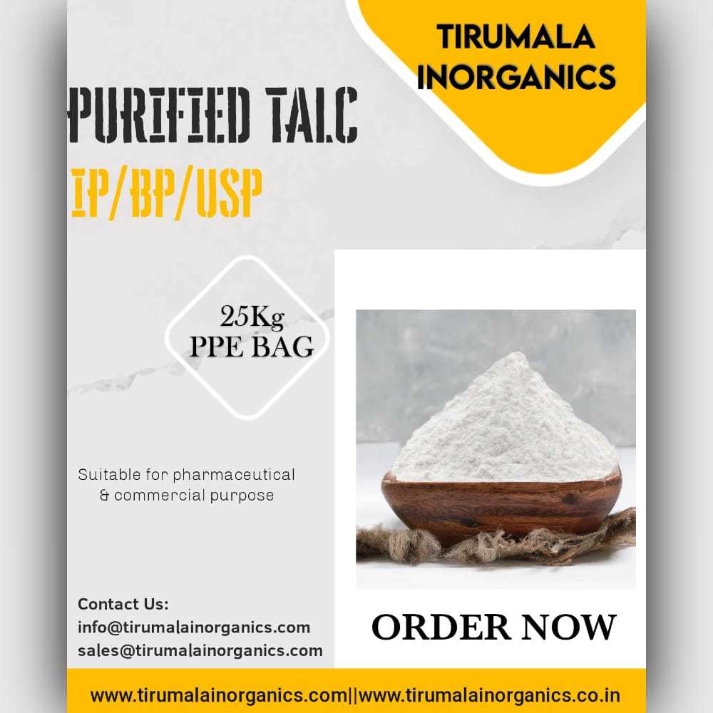 Purified Talc IP/BP/USP
