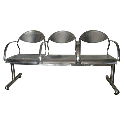 3 Seater SS Lobby Chair
