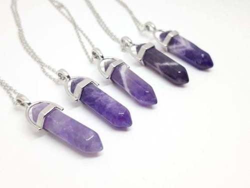 Amethyst Double Point Pendant