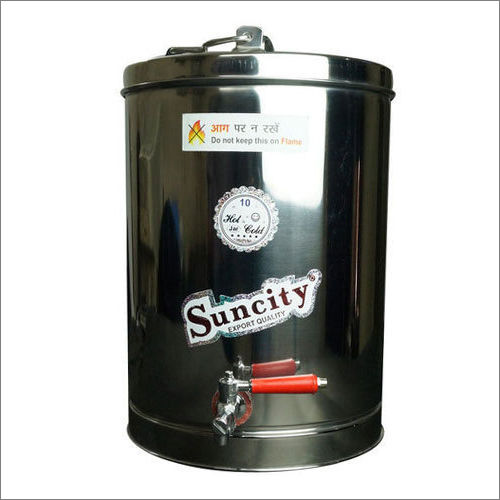 Polished 10 Ltr Stainless Steel Tea Container