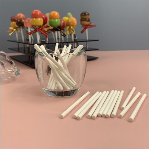 White Biodegradable Paper Stick