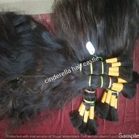 UNPROCESSED FULL CUTICLE ALIGNED NATURAL INDAN BULK HUMAN HAIR EXTENSIONS