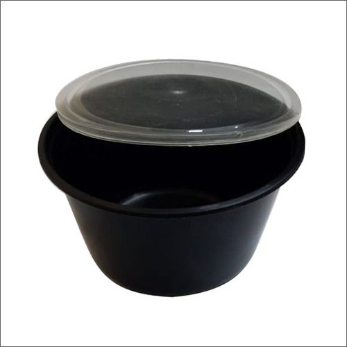 1000ml Black Disposable Plastic Food Container