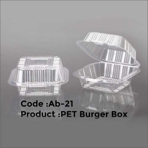 Pet Disposable Burger Box Application: Commercial