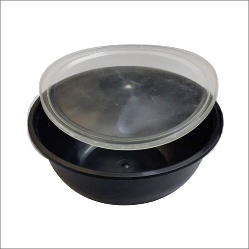 750ml Black Plastic Disposable Food Bowl
