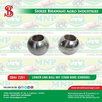 TRACTOR LOWER LINK BALL M/F 22MM BORE (CHROME)