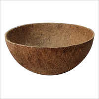 Round Coconut Shell  Pot