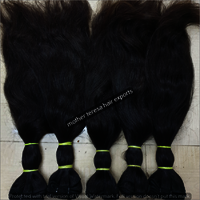 High Grade Single Drawn Indian Bulk Human Hair