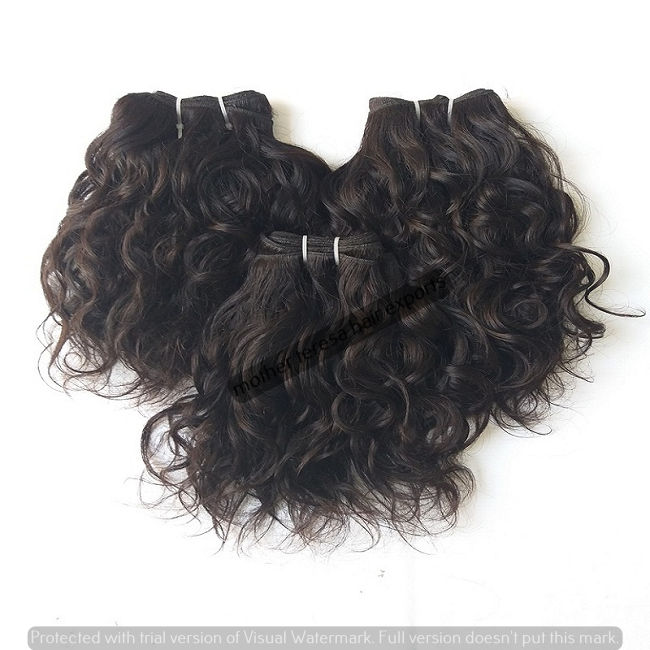 Natural Wavy Wholesale Indian Human Hair Extension Bundles