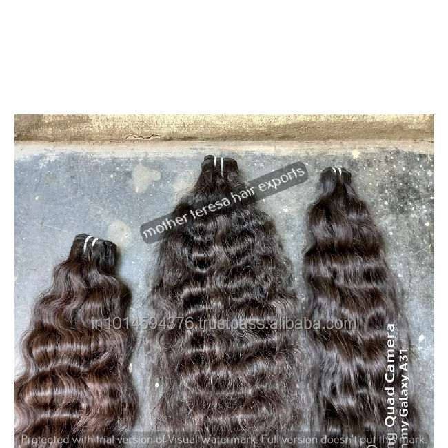 Natural Wavy Wholesale Indian Human Hair Extension Bundles