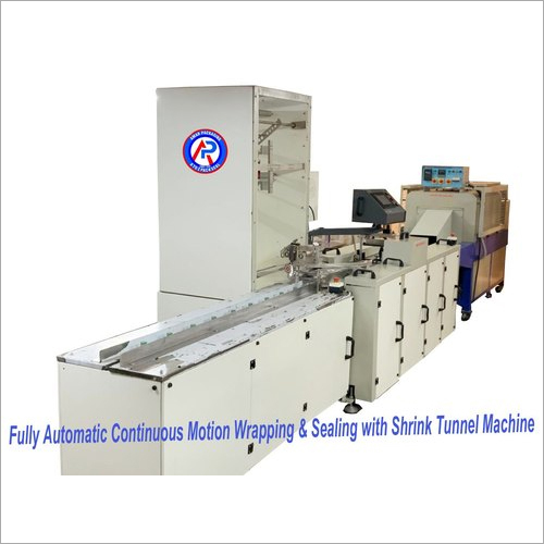 Fully Automatic Continuous Motion Wrapping and Sealing Machine