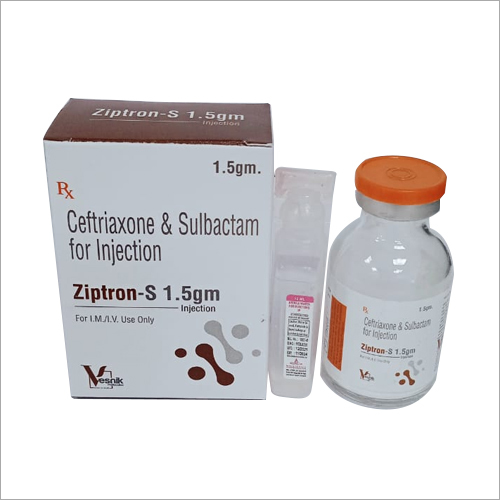 1.5 gm Ceftriaxone and Sulbactam For Injection