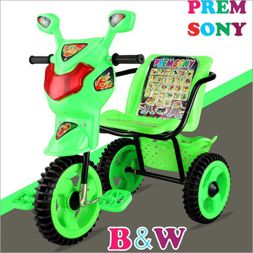 B and W Green Baby Tricycle