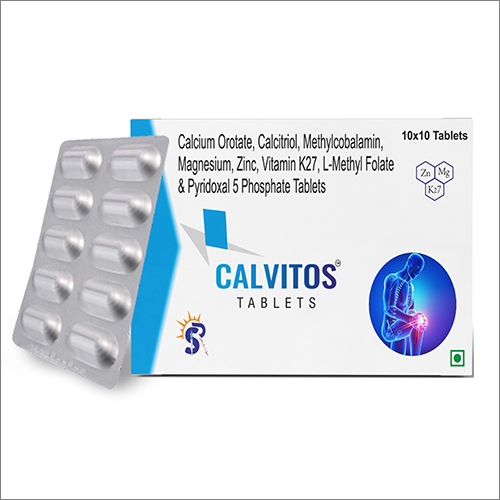Calcium Orotate Calcitriol Methylcobalamin Magnesium Zinc Vitamin K27 L-Methyl Folate And Pyridoxal 5 Phosphate Tablets