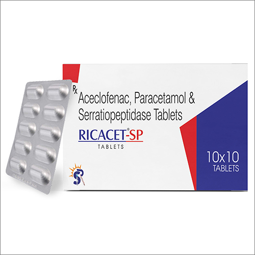 Aceclofenac Paracetamol And Serratiopeptidase Tablets