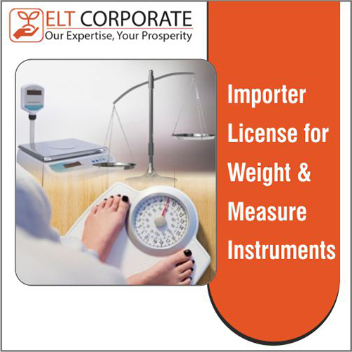 Importer License for Weight And MeasureInstruments