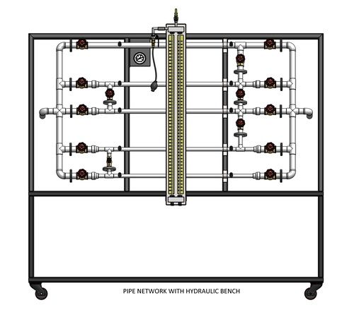 PIPE NETWORK WITH HYDRAULIC BENCH