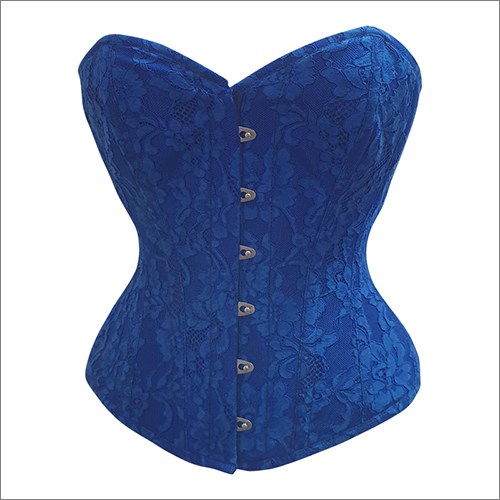 Ladies Blue Overbust Corset