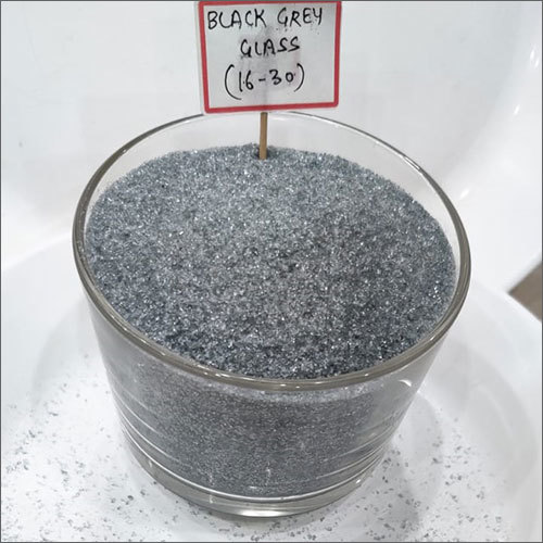 16-30 Black Grey Glass Granules