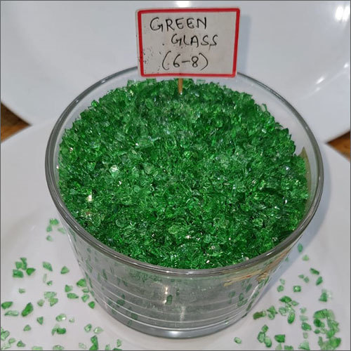 6-8 Green Glass Granules
