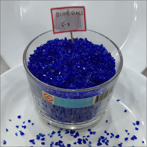 6-8 Blue Glass Granules