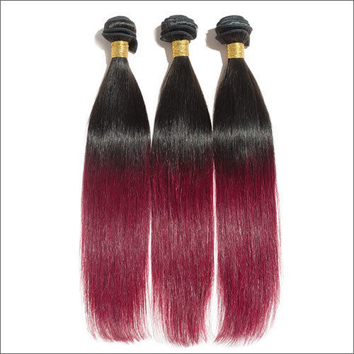 Ombre Red Machine Weft Hair Extensions