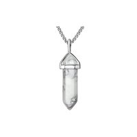 Howlite Double  point Pendant